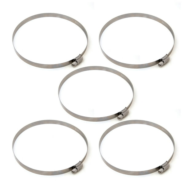 POWERTEC 50112 Worm Drive Hose Clamps 1/2" Band Width Clamping