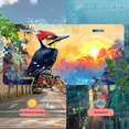 thumbnail image 5 of 1 Pcs 2D Flat License Plate Covers & Frames, Woodpecker at Sunset For Decorative Front, Waterproof For Decoration Aluminum License Plate Covers & Frames Cover For Men Women, 12" X 6", 5 of 7