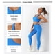 thumbnail image 2 of Conjunto De Yoga 2 piezas de ropa deportiva para mujer, ropa deportiva sin costuras, artículos deportivos (azul S) Sywqhk Para Estrenar, 2 of 6