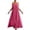 Hot Pink, variant on SELONE Hawaiian Dresses for Women Ruched Beach Boho Dresses Column Sleeveless Maxi Cami Sundress V Neck Smock Dresses 2XL