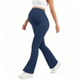 thumbnail image 4 of Lvshlubb Maternity Leggings High Waisted Over The Belly Pregnancy Active Wear Workout Yoga Pants Pregnancy Clothes for Women, 4 of 5