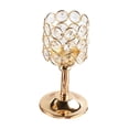 thumbnail image 2 of Crystal Metal Candle Crystal Beads Sparkling Tealight Candle Tall Votive Candle Elegant Decoration Tabletop Wedding Decoration Home, 2 of 6