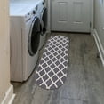 thumbnail image 3 of Ottomanson Non-Slip Hallway Runner Rug 20" x 59" Oval Perfect for High Traffic Areas, Gray Trellis, 3 of 7