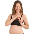 thumbnail image 5 of Joyspun Women's 2-Pack Maternity Ribbed Cotton Nursing Bralette, Sizes S-XXXL, 5 of 8