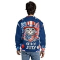 thumbnail image 5 of Patriotic Scottish Fold Celebrates 4th of July All Over Print 3D Sweatshirt Unisex Merch Cat Lover Kitten Owner Gifts - 02009, 5 of 6