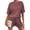 CK43_Wine, variant on Lumtrix Two Piece Sets for Women Dressy Casual Ribbed Knit Short Sleeve Top Matching Shorts Lounge Set 2026 Summer Outfits Wine 2XL
