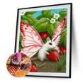 thumbnail image 1 of Cuadros Decorativos Kits de pintura de diamantes 5D para bricolaje pared de taladro redonda completa de ratón mariposa (VY037) Wdftyju embutido en tela, 1 of 9