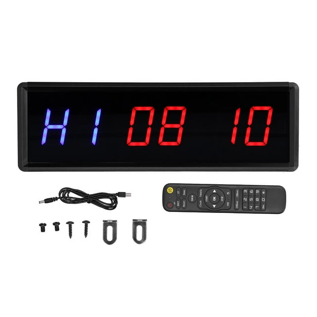 Temporizador de intervalos y cronómetro, Temporizador de intervalos LED Reloj de cuenta regresiva para gimnasio Cronómetro Temporizador de gimnasio Tecnología avanzada NikouMX herramienta