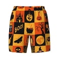 thumbnail image 4 of Lsque Mens Swim Trunks Halloween Banner Symbols Pattern - Bathing Suit Compression Liner - Beach Swim Shorts Swimwear - (S-3XL) - Stretch Quick Dry -Medium, 4 of 9