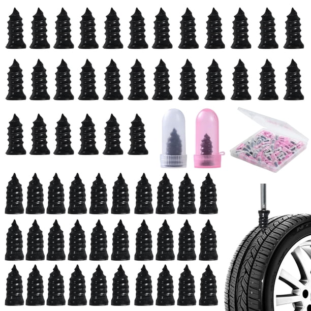 Kit de tornillos para reparación de neumáticos LYLDYYW, 60 piezas, clavos de goma