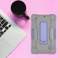 thumbnail image 7 of GoldCherry For RCA Voyager 7" Case , RCA Voyager Pro+ 7" Case,Mignova Heavy-Duty Drop-Proof and Shock-Resistant Rugged Hybrid Case(with Built-in Stand) , For RCA Voyager 7 inch Tablet(Gray/Purple), 7 of 7