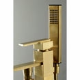 thumbnail image 2 of Kingston Brass Freestanding Tub Faucet, Matte Black, Freestanding KS4130QLL, 2 of 7