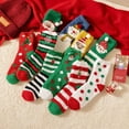 thumbnail image 2 of Vorkoi Christmas Fuzzy Cozy Socks for Women Fluffy Plush Warm Fun Colorful Holiday Sleeping Socks Gifts, 2 of 7