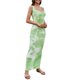 thumbnail image 4 of TRKIYQC Vestido largo de playa con temperamento para mujer, falda delgada elástica sin mangas con cuello en U de colores mezclados de estilo informal de verano para mujer TRKIYQC Moda，ocio, 4 of 6