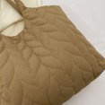 thumbnail image 2 of Bolsa De Hombro Bolso acolchados para mujer con asa superior de moda Nylon Elegante para el trabajo (Caqui), 2 of 9