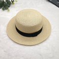 thumbnail image 7 of sususu Women Hats , Women Hat , Vacation Hat Stylish Summer Panama Hat for Outdoor Casual Wear and Holiday Shade Beige, 7 of 7