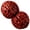 Red, variant on Natural Traditional Polished Chinese Wenwan Meditation Irregularly Shaped Walnuts Fidget for Hand Training Exercise Massage Stress Balls (2pcs)