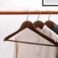 thumbnail image 5 of 10pcs Solid Wood Hangers with Grooves Vintage Hangers for Shirt Bra Coat, 5 of 5