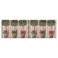 thumbnail image 6 of Yayeee Kitchen Valance Rod Pocket 54" x 18" Living Room Window Curtain, Stripes Trees, 6 of 6