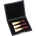 thumbnail image 1 of Bassoon Reeds Case,PU Leather Cover Black with Slots replacement for 3pcs Reeds, 1 of 5