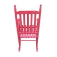thumbnail image 6 of Wooden Porch Rocker Chair, Outdoor/Indoor Rocking Chair with 280lbs Weight Capacity, Outdoor Rocker for Relax, Easy to Assemble, 24.5''(L) x 32.85''(W) x 45.25''(H), Red, 6 of 7