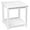 White, variant on HYJY Patio Small Side Table, Acacia Wood 18 inch Double-Deck Coffee Table with Storage Tier for Living Room, Garden, Balcony, Porch, Deck (Black)