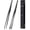 Black, variant on 2 count 10-inch Cooking Tweezers Tongs Precision Serrated Tips, Stainless  Professional Chef Tweezer Kitchen Tools for BBQ,  and Serving ()