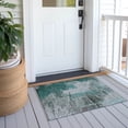 thumbnail image 6 of Addison Rugs Chantille Indoor/Outdoor Transitional Modern Teal Washable Rectangle Rug, 1'8" x 2'6", 6 of 6