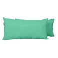 thumbnail image 2 of Vargottam Indoor/Outdoor Polyester Fabric Lumbar Pillow With Insert, All-Weather Waterproof Decorative Throw Pillow for Patio Furniture-Set of 2 - Aquamarine, 2 of 7