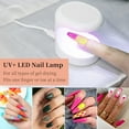 thumbnail image 2 of Mini lámpara UV para uñas de gel, estilo americano, secador de uñas profesional, lámpara UV LED USB portátil para esmalte semipermanente, máquina para salón de manicura y pedicura., 2 of 5
