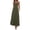 Army Green, variant on Summer Maxi Dresses for Women Strapless Ruched Tube Top Beach Vacation Spring Wedding Guest Dress Pockets