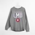 thumbnail image 3 of Women's Gameday Couture Gray Loyola Marymount Lions Oversized Pure Motion Corded Sweatshirt, 3 of 4
