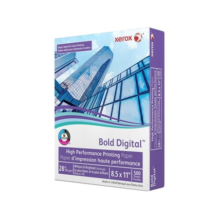 Xerox Bold Digital Printing Paper 8 1/2 x 11 White 500 Sheets/RM 3R11760