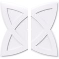 thumbnail image 1 of Ekena Millwork CMP34CM2-01000 34 Po OD x 1 Po ID Carré Cosmo Architecture Grade Médaillon de Plafond Contemporain PVC - 2 Pièces, 1 of 1
