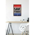 thumbnail image 6 of Ferris Bueller's Day Off - Save Ferris Wall Poster, 14.725" x 22.375", Framed, 6 of 6