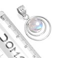 thumbnail image 2 of 925 Sterling Silver Women Jewelry Natural Rainbow Moonstone Pendant, 2 of 4