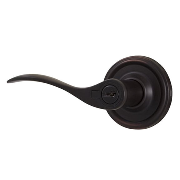 Weslock L0640U1U1SL23 Left Hand Bordeau Entry Lock with Adjustable Latch and Full Lip Strike Oil Rubbed Bronze Finish