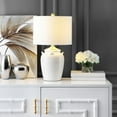thumbnail image 2 of SAFAVIEH Lener 24 in. H Rustic Modern Table Lamp, Ivory, 2 of 6