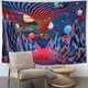 thumbnail image 5 of Mountain Planet Tornado Wave Tapiz Retro Ab Tela decorativa ER, 5 of 5