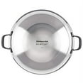 thumbnail image 3 of KitchenAid 5-Ply Clad 15 Inch Stainless Steel Induction Wok, Dishwasher Safe, Metal Utensil, Broiler and Oven Safe to 500°F, Polished Stainless Steel, 3 of 14