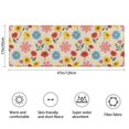thumbnail image 3 of Pioneer Flower Floral Print Pattern Bathroom Rugs Mat, Non Slip Microfiber Bathroom Rug with Rubber Backing, Soft Mats for Bathroom Floor Tub Shower, 17"x47", 3 of 5