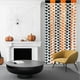 thumbnail image 5 of Cortina de Lluvia Decorativa de Murciélagos para Halloween, 79 X 39 Pulgadas | Marco de Puerta de Plástico Negro y Naranja para Colgar | Diseño de Calavera Espeluznante para Fiestas En Interiores | D, 5 of 6