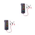 thumbnail image 4 of Maytalsory Car Battery Tester Alternator Fault Detector Auto Vehicle Monitoring Device Load Analyzer Automotive Diagnostic Tool 12x5.3x1.8cm 2Set, 4 of 6
