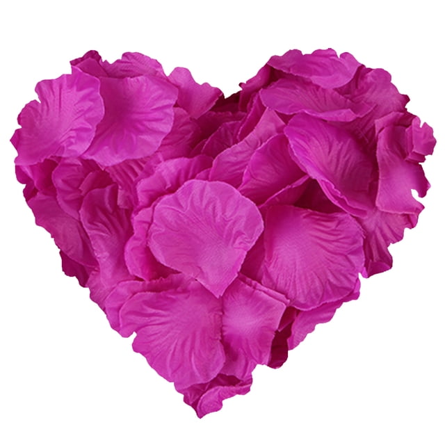 2200 PCS Tela no tejida Pétalos de rosa Pétalos de rosa simulados Decoración floral para fiesta de boda