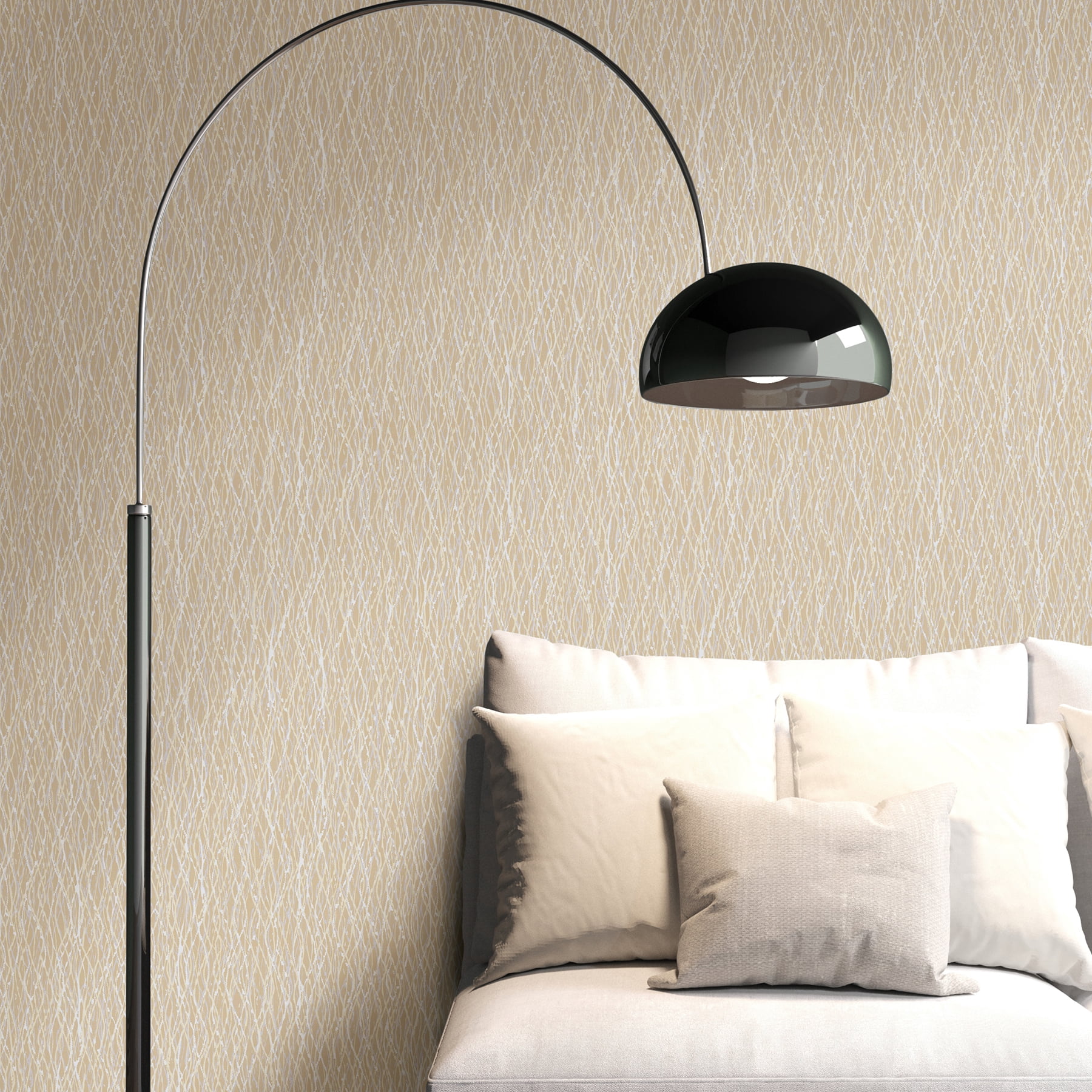 Decorline Quinn Beige Twist Wallpaper