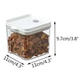 thumbnail image 3 of Gifts YYV Pantry Jar Airtight Transparent Food Storage Sealed Dry Storage Jar Miscellaneous Grains Barley Nut Candy Container Clear Buckle Food Keeper Pantry Jar, 3 of 4