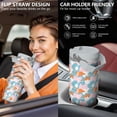 thumbnail image 5 of Modern 30oz Handheld Travel Tumbler with Handle – Double Wall Stainless Steel Insulated Cup, Flip Straw Lid, Leak-Proof & BPA-Free for Hot and Cold Drinks – Durable Coffee & Juice Mug White, 5 of 7