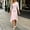 (Fashion 54)Pink, variant on Aimik Women's V-Neck Half Sleeve Wrap Midi Dress Asymmetrical Hem Ruched Waist Elegant Office Party Dress