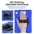 thumbnail image 4 of CODi Rugged Case for iPad 11" (A16) and iPad 10.9" 10th Generation with Integrated Screen Protector, Rotating Kickstand, Hand Strap, Shoulder Strap, Blue, 4 of 7