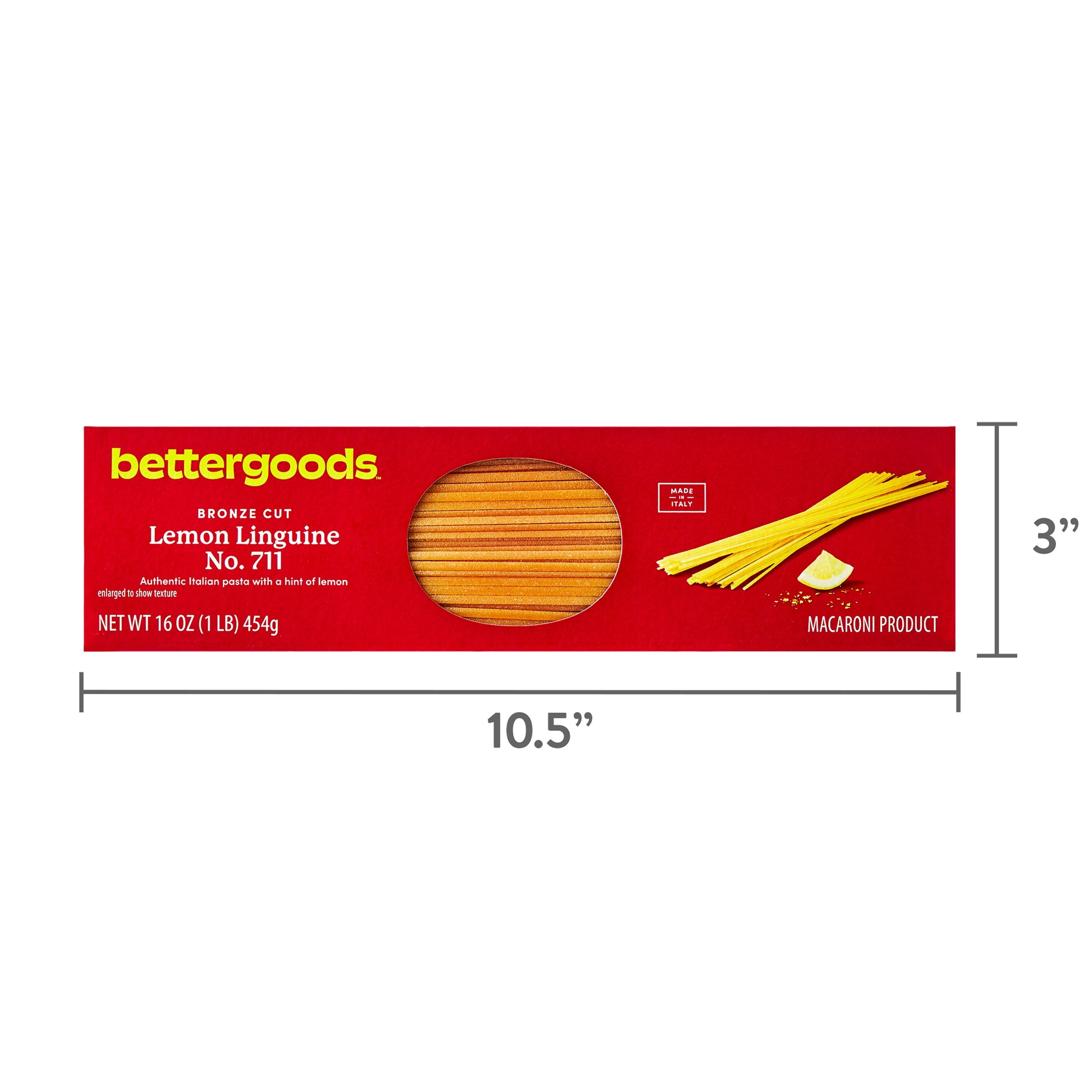 (5 pack) bettergoods Bronze Cut Lemon Linguine Pasta, No. 711, 16 oz
